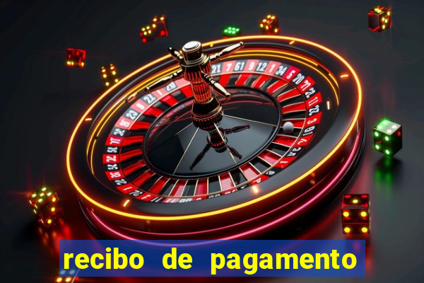 recibo de pagamento simples word